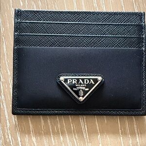 Prada Elegant Black Card Holder